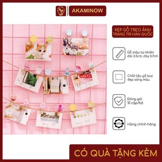 kẹp gỗ treo ảnh trang trí hàn quốc - Giá sỉ