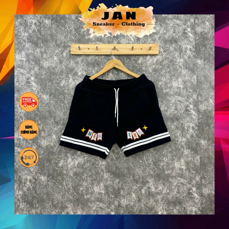 Quần Short NEW ERA NE 2 Sọc Auth | Jan Shop