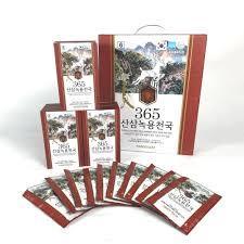 Sâm hoàng diệu - nước chiết xuất hồng sâm núi nhung hươu 365 hansusam hop nho 10 goi va 30 goi x 50ml