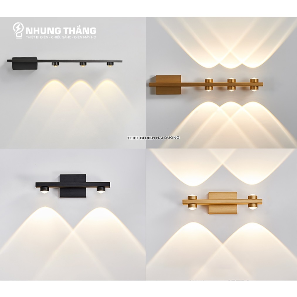Đèn Soi Tranh - Đèn Rọi Gương Led 2-3-4 Đầu Đèn Chiếu Sáng - Ánh Sáng Vàng - Kiểu Dáng Hiện Đại Sang Trọng - BH 1 Năm