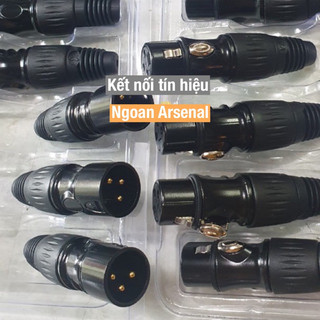 Jack canon XLR nhập khẩu chất lượng hãng Sundking, Seetronic, LS, Besk...