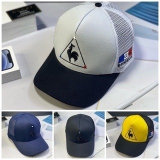 nón kết lưỡi trai phối lưới thêu gà pháp thời trang - mũ kaki full tem