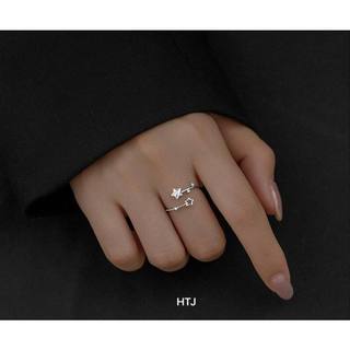 Nhẫn nữ freesize chất liệu bạc s925 MS05b