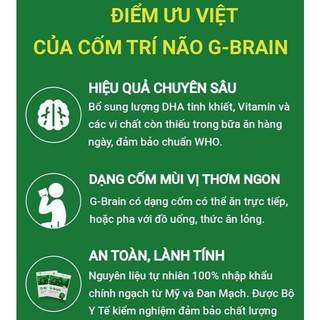 CỐM PHÁT TRIỂN TRÍ NÃO G-BRAIN (gbrain gold plus new chính hãng)