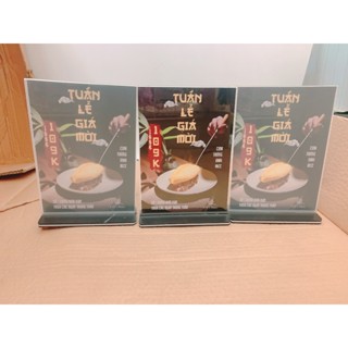 Kệ Mica Menu Mica A4 A5 A6 standee mica Bảng Mica Để Bàn Kệ Mica Trưng Bày Qr code Để Bàn