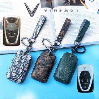 Bao da chìa khóa VFE34,VF6,VF7,VF8,VF9,Bọc chìa khóa VFE34,Bao da chìa khóa xe Vinfast Lux a 2.0,Lux SA 2.0 ( Móc D)