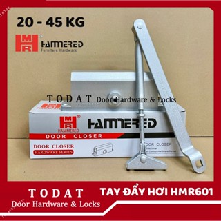 (HMR 601) TAY CO THUỶ LỰC, CÁNH TAY ĐÒN ĐÓNG CỬA TỰ ĐỘNG 20-45kg Hammered 601 (Có dừng 90 và không dừng)