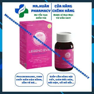 Legend Eva (Hộp 30 viên) - Giúp cân bằng nội tiết tố, bổ sung Mầm đậu nành, Sâm tố nữ, Collagen