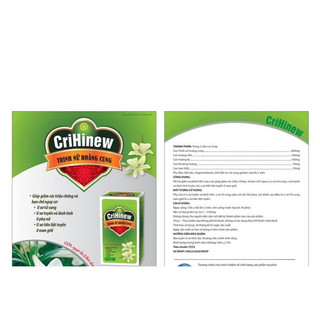 CriHinew trinh nữ hoàng cung ( Hộp 60 viên )