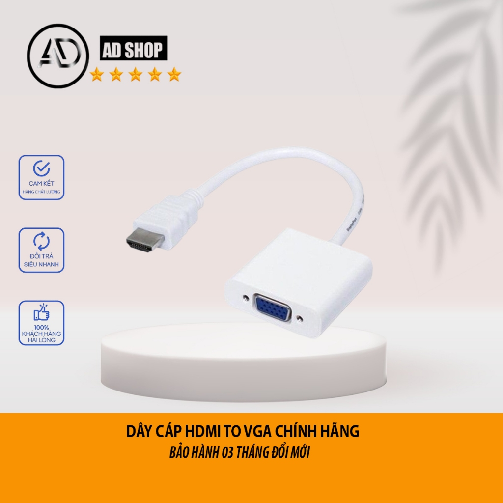 Cáp chuyển đổi tín hiệu HDMI to VGA