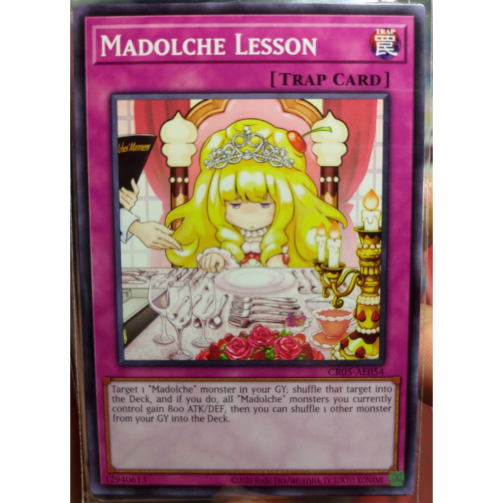 [KW2 Yugioh] [EN-AE] [Waifu] Thẻ bài CR05-AE054 Madolche Lesson - Common