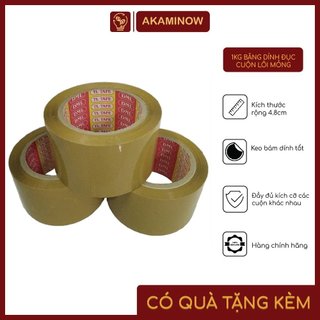 Băng dính đục 1kg - cuộn lõi mỏng