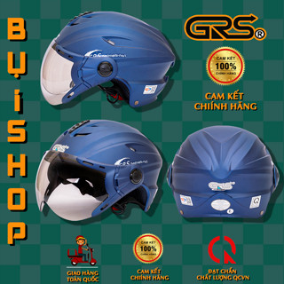 Mũ bảo hiểm GRS A760k có kính nửa đầu Full MÀU NÓN -  Nón sơn tĩnh điện 766k - helmet nón bảo hiểm 1/2
