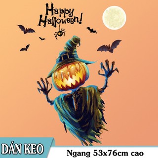 Decal trang trí Halloween - Người rơm quỷ