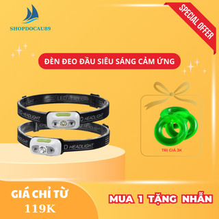 Đèn Đeo Đầu Siêu Sáng Cảm Ứng -Chuyên Dụng Câu Đài-DS