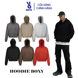 Áo Hoodie Boxy GOPYA Local Brand Unisex Nỉ Ngoại 3 Màu, Form Croptop Nam Nữ Basic- HOODIE CHUI