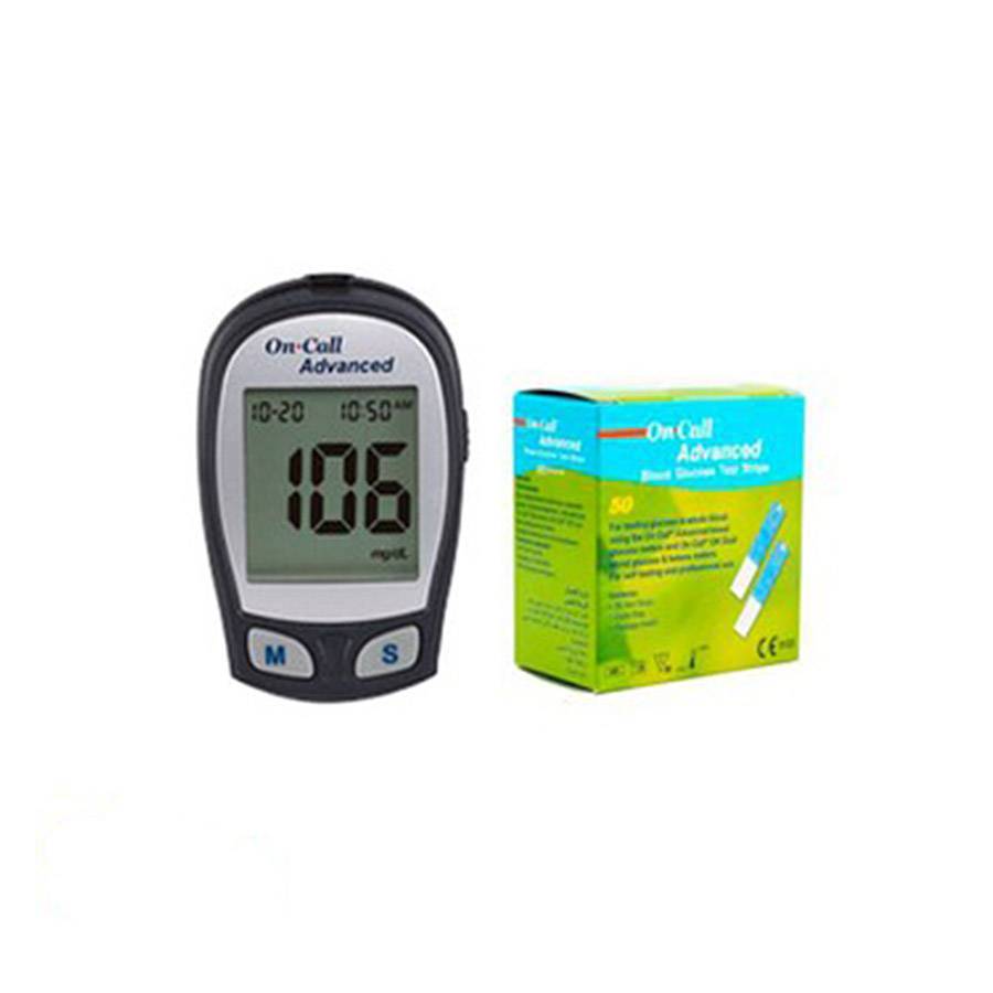 Máy đo đường huyết On Call Advanced tặng kèm 25 que thử,10 kim chích máu