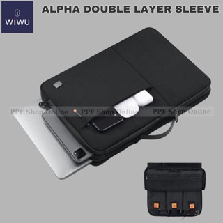  Túi đựng Laptop  Macbook Wiwu Alpha Double Layer Sleeve 13 inch - 16 inch thời trang  chống sốc  chống thấm nước 