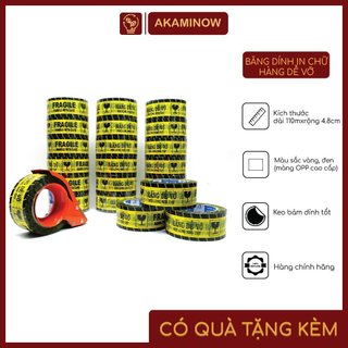 Băng Dính Dễ Vỡ - Cuộn Băng Dính In Chữ Hàng Dễ Vỡ - Loại Đẹp- HÀNG DỄ VỠ