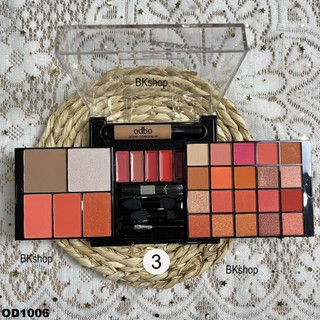[ODBO] Set Trang Điểm Phấn Mắt - Phấn Má Hồng- Tạo Khối - Highlight ODBO BEAUTY IN ONE OD1006