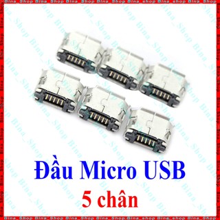 [10 cái] Đầu micro USB 5 chân hàn mạch, nhiều kiểu dáng (tự chọn)