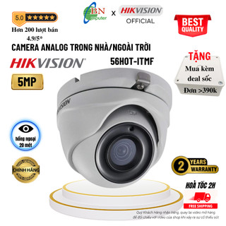 Camera analog hikvision ds-2ce 56h0t-itmf bán cầu, hdtvi độ phân giải 5mp