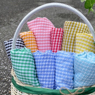 vải caro xốp nhỏ hàn quốc nhiều màu may quần áo,trải bàn,pic nic