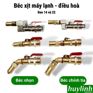Đầu béc phun rửa máy lạnh điều hòa ren 22 - 14 cho máy rửa xe cao áp