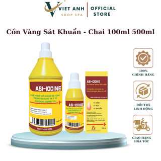 Dung Dịch Sát Khuẩn | Cồn Vàng Sát Khuẩn Povidone Iodine 10% - Chai 100ml 500ml
