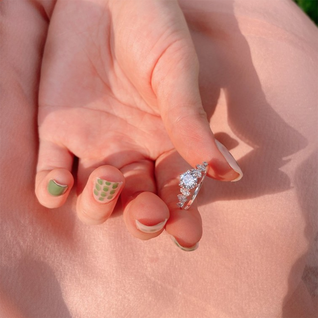 Nhẫn bạc nữ TLEE Elise Prince nạm đá sang trọng TLEE JEWELRY A0151 | BigBuy360 - bigbuy360.vn