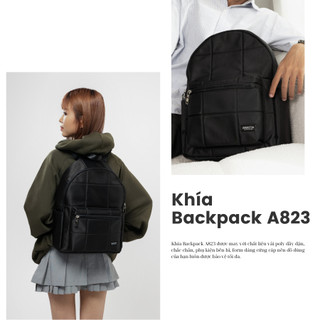 [Đang Restock] - Combo A1 -  Balo Khía + Túi Pouch - Laptop 14 inch