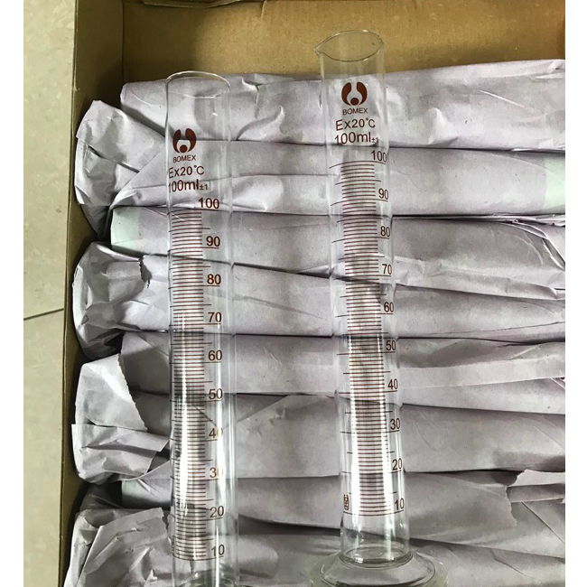 Ống Đong Thuỷ Tinh Đế Tròn 100ml