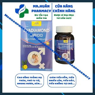 Viên uống giảm tiểu đêm Avadiamond Libido (Hộp 30 viên) - Hỗ trợ bổ thận, giảm rối loạn tiểu tiện