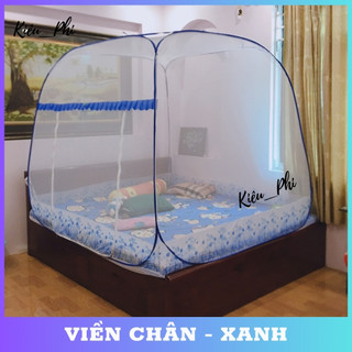 Màn chụp tự bung người lớn đỉnh vuông đỉnh chóp gấp gọn - Mùng chụp tự bung thông minh Kiều Phi