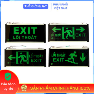 Đèn exit thoát hiểm 2 mặt sáng khẩn cấp khi có sự cố mất điện đột ngột