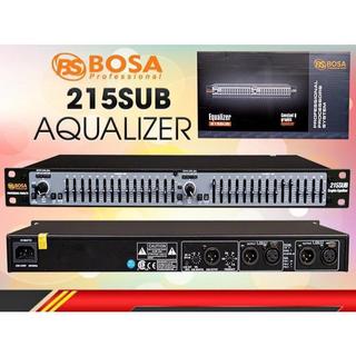 Equalizer Bosa 215SUB chính hãng, lọc xì, lọc xì karaoke, xử lý âm thanh chuyên nghiệp, tặng dây canon kết nối