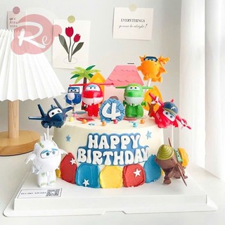 [SIÊU RẺ❤️] – Đội bay siêu đẳng (Set 8 món) - Trang trí bánh sinh nhật bánh kem