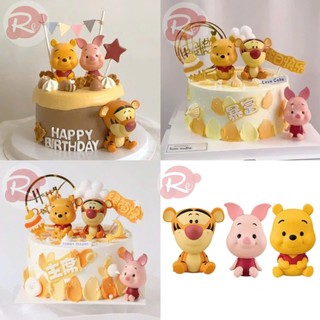 [SIÊU RẺ❤️] – Bộ 3 Hổ Gấu Lợn - Trang trí bánh sinh nhật bánh kem
