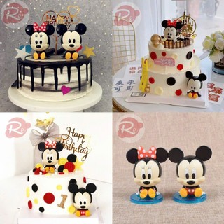 [SIÊU RẺ❤️] – Chuột Mickey (1 Cặp) - Trang trí bánh sinh nhật bánh kem