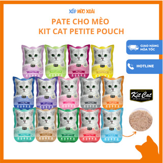 Pate Mèo Kit Cat Petite Pouch Gói 70G - Thức ăn ướt cho mèo kén ăn, dinh dưỡng, thơm ngon, nhiều hương vị, tiện lợi