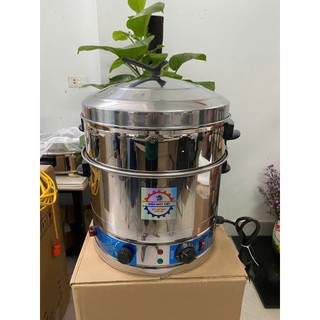 Nồi hấp đa năng chạy điện 3 tầng hấp INOX 304 Dày Dặn