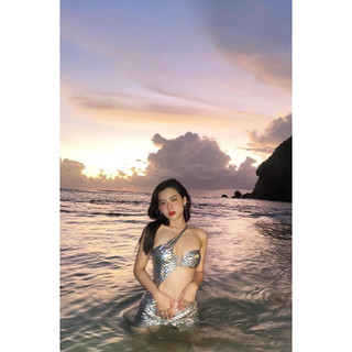 SEAAREA BIKINI | Bikini ánh đá thiết kế 1 mảnh kèm chân váy rời | Mermaid set