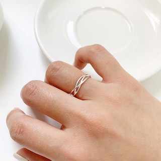 Nhẫn bạc TLEE đan chéo basic TLEE JEWELRY A0280