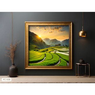 Tranh Canvas Phong Cảnh khổ vuông, Tranh Phong Cảnh Decor - Halo Canvas - K.Thước từ 60*60