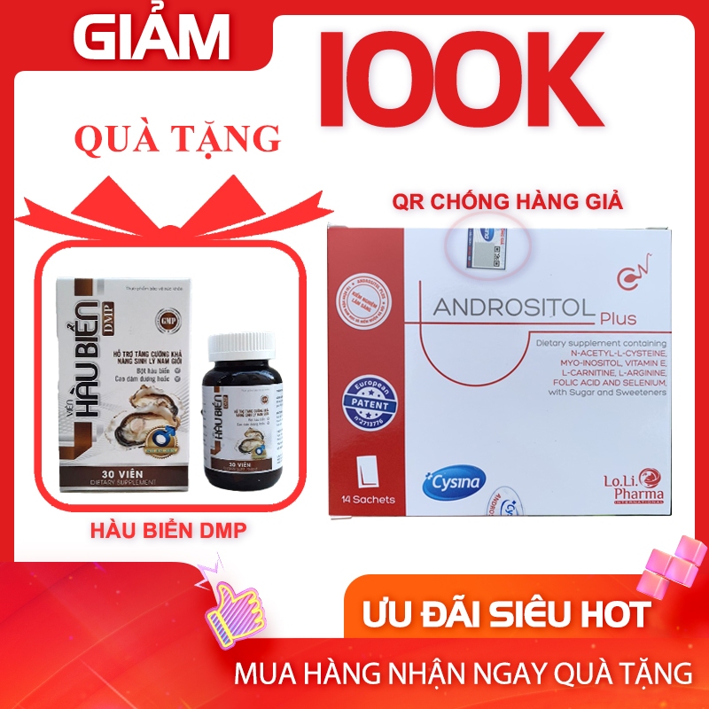 [CHÍNH HÃNG ] Andrositol (Andrositol Plus) – Hỗ Trợ Sinh Sản Nam Giới ( có tem phụ tiếng việt )