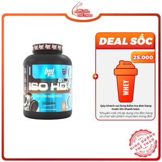 BPI ISO HD 100% PURE ISOLATE PROTEIN 69 LẦN DÙNG | SỮA WHEY HỖ TRỢ TĂNG CƠ BẮP