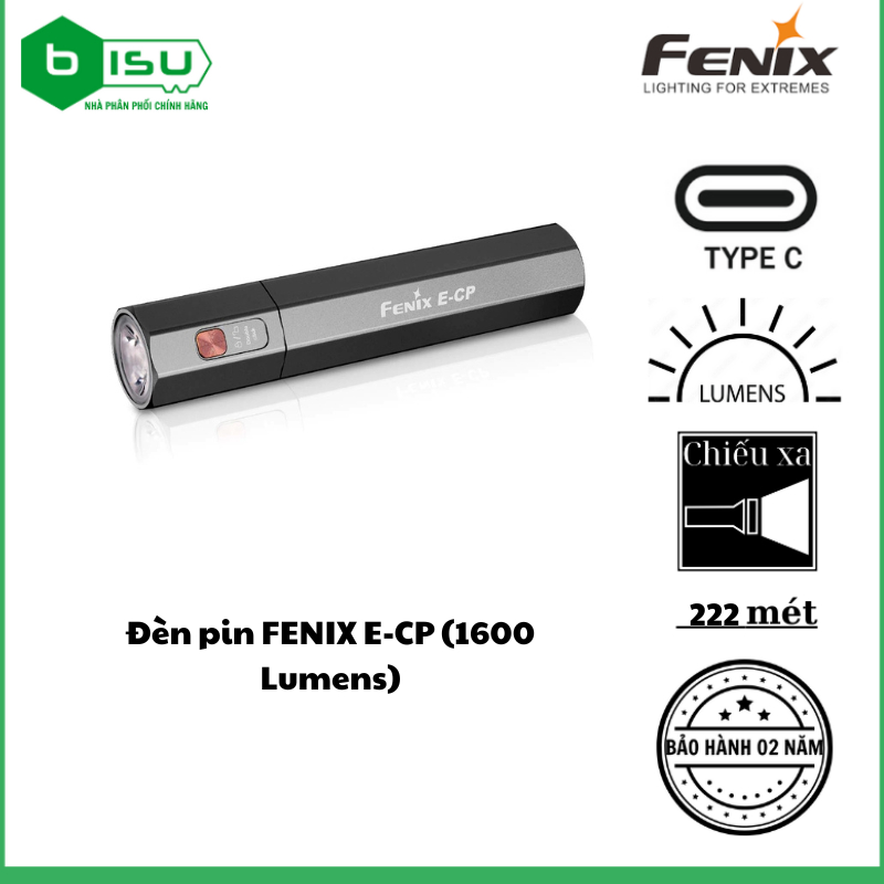 ĐÈN PIN FENIX E-CP (1600 LUMENS)