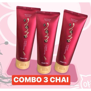 [COMBO TIẾT KIỆM ] 3 CHAI SỮA RỬA MẶT HỒNG SÂM HÀN QUỐC 170ml HONG COSMECTIC