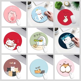 Miếng lót chuột, bàn di chuột hình tròn 22x22 cm chống trượt với nhiều mẫu dễ thương