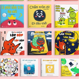 Sách - Combo Ehon Nhật bản hình khối, màu sắc, âm thanh